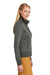 Brooks Brothers Womens Double Knit Full Zip Sweatshirt Windsor Grey Model Side