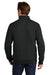 Brooks Brothers BB18212 Mens Diamond Quilt 1/4 Zip Sweatshirt Deep Black Model Back