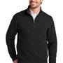 Brooks Brothers Mens Diamond Quilt 1/4 Zip Sweatshirt - Deep Black - COMING SOON