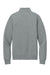 Brooks Brothers BB18212 Mens Diamond Quilt 1/4 Zip Sweatshirt Heather Light Shadow Grey Flat Back
