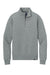 Brooks Brothers BB18212 Mens Diamond Quilt 1/4 Zip Sweatshirt Heather Light Shadow Grey Flat Front