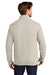 Brooks Brothers BB18212 Mens Diamond Quilt 1/4 Zip Sweatshirt Heather Oatmeal Model Back