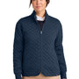 Brooks Brothers Womens Diamond Quilt Full Zip Sweatshirt w/ Pocket - Navy Blue Blazer - COMING SOON
