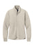 Brooks Brothers BB18213 Womens Diamond Quilt Full Zip Sweatshirt w/ Pocket Heather Oatmeal Flat Front