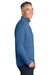 Brooks Brothers BB18214 Mens Luxe Performance 1/4 Zip Sweatshirt Charter Blue Model Side
