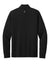 Brooks Brothers BB18214 Mens Luxe Performance 1/4 Zip Sweatshirt Deep Black Flat Back
