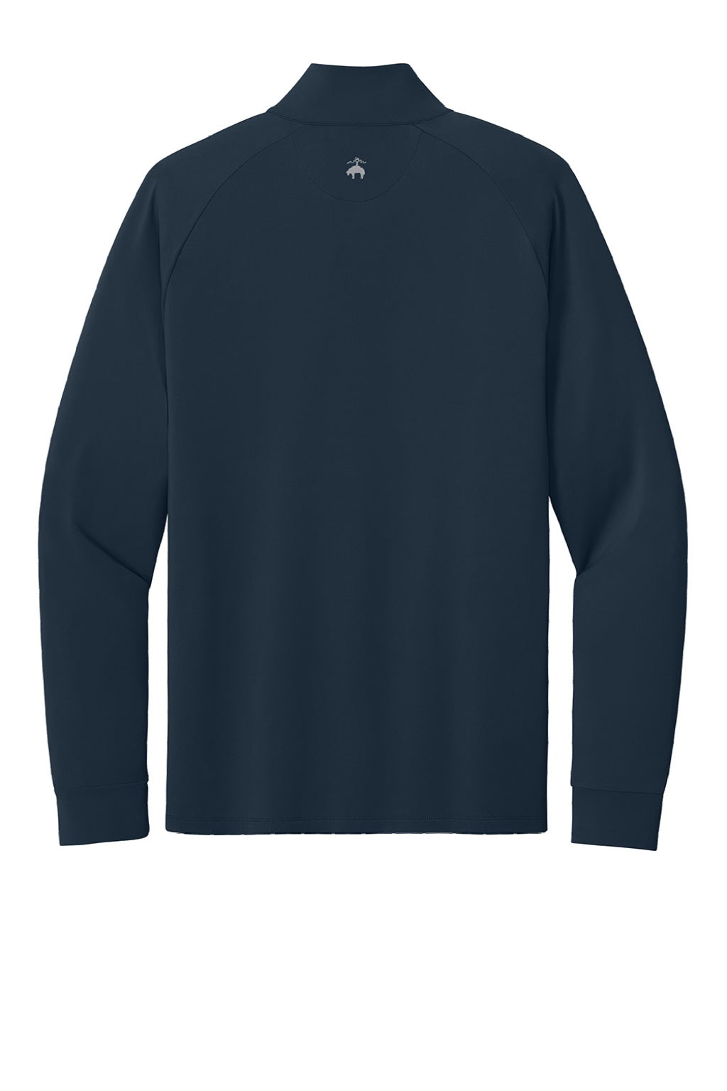 Brooks Brothers BB18214 Mens Luxe Performance 1/4 Zip Sweatshirt Navy Blazer Blue Flat Back