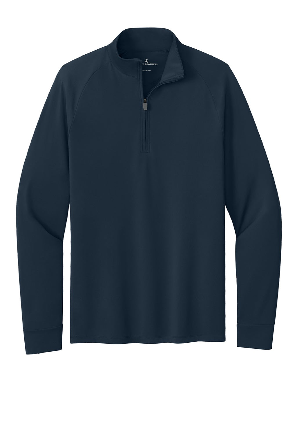 Brooks Brothers BB18214 Mens Luxe Performance 1/4 Zip Sweatshirt Navy Blazer Blue Flat Front