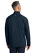 Brooks Brothers BB18214 Mens Luxe Performance 1/4 Zip Sweatshirt Navy Blazer Blue Model Back