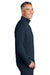 Brooks Brothers BB18214 Mens Luxe Performance 1/4 Zip Sweatshirt Navy Blazer Blue Model Side