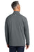 Brooks Brothers BB18214 Mens Luxe Performance 1/4 Zip Sweatshirt Shadow Grey Model Back