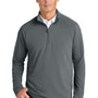 Brooks Brothers Mens Luxe Performance 1/4 Zip Sweatshirt - Shadow Grey - Coming Soon
