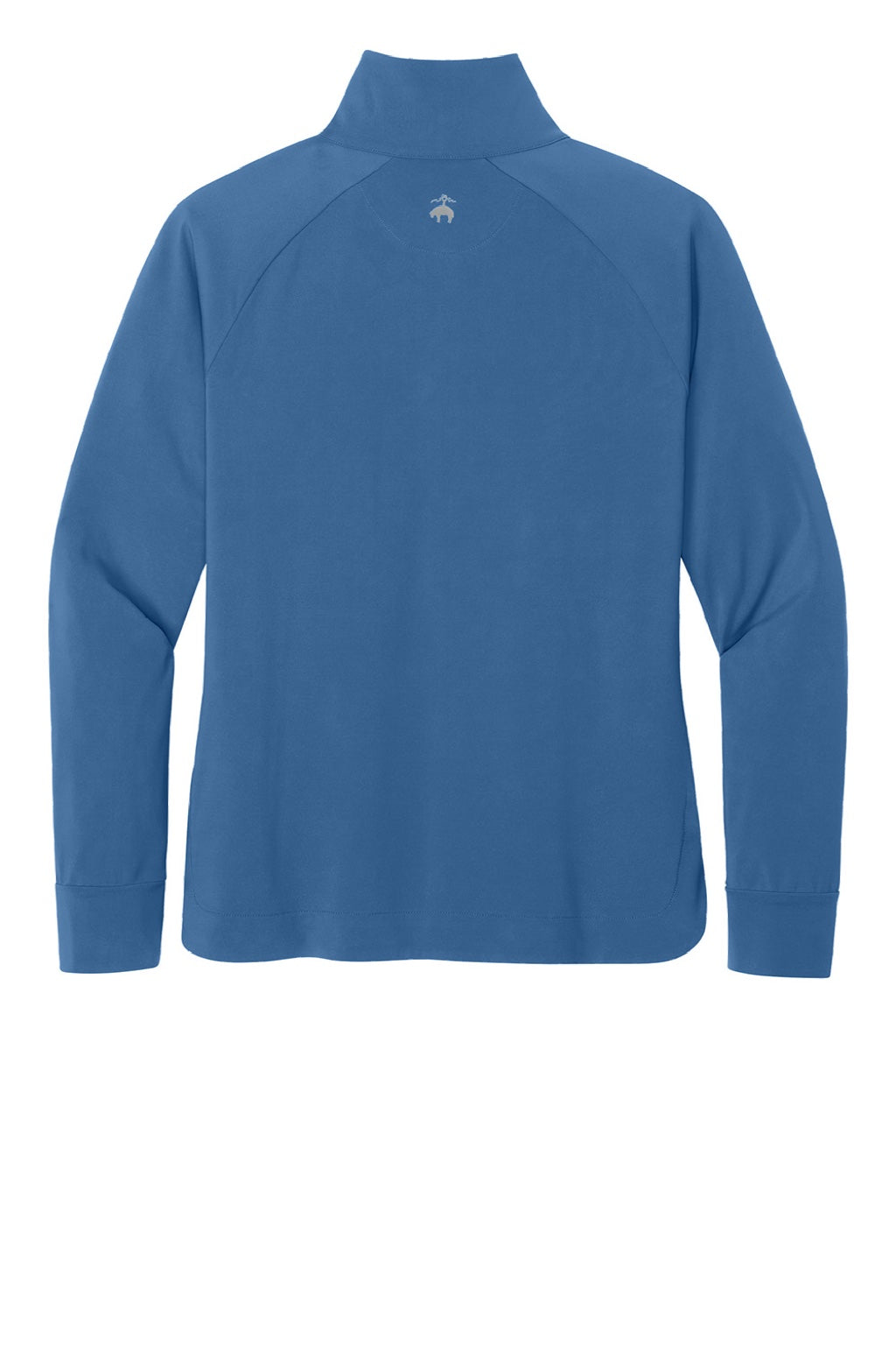 Brooks Brothers BB18215 Womens Luxe Performance 1/4 Zip Sweatshirt Charter Blue Flat Back