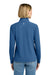 Brooks Brothers BB18215 Womens Luxe Performance 1/4 Zip Sweatshirt Charter Blue Model Back