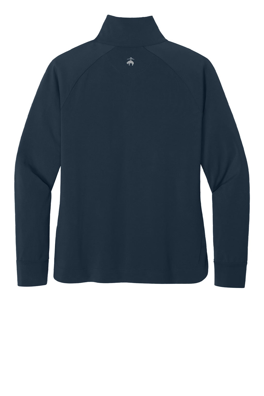Brooks Brothers BB18215 Womens Luxe Performance 1/4 Zip Sweatshirt Navy Blazer Blue Flat Back