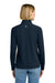 Brooks Brothers BB18215 Womens Luxe Performance 1/4 Zip Sweatshirt Navy Blazer Blue Model Back