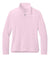Brooks Brothers BB18215 Womens Luxe Performance 1/4 Zip Sweatshirt Pearl Pink Flat Front
