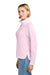 Brooks Brothers BB18215 Womens Luxe Performance 1/4 Zip Sweatshirt Pearl Pink Model Side