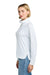 Brooks Brothers BB18215 Womens Luxe Performance 1/4 Zip Sweatshirt White Model Side