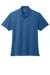 Brooks Brothers BB18220 Mens Moisture Wicking Performance Mesh Pique Short Sleeve Polo Shirt Charter Blue Flat Front