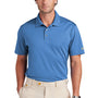 Brooks Brothers Mens Moisture Wicking Performance Mesh Pique Short Sleeve Polo Shirt - Charter Blue