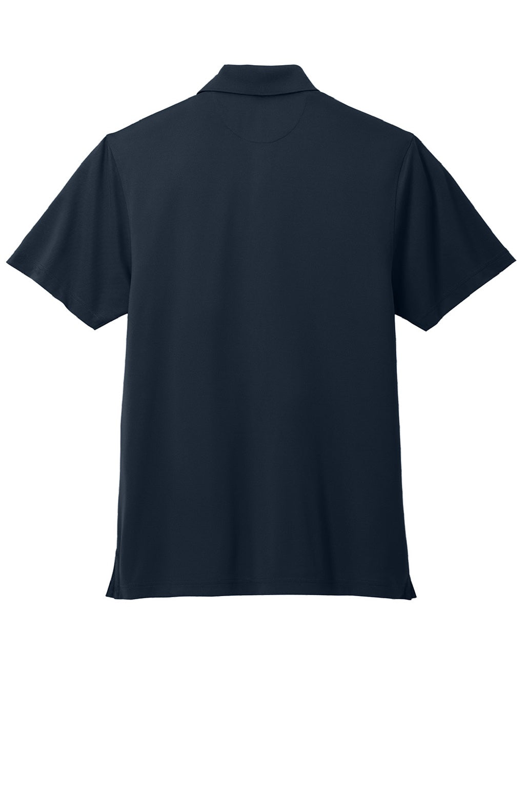 Brooks Brothers BB18220 Mens Moisture Wicking Performance Mesh Pique Short Sleeve Polo Shirt Navy Blue Blazer Flat Back