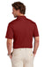 Brooks Brothers BB18220 Mens Moisture Wicking Performance Mesh Pique Short Sleeve Polo Shirt Rich Red Model Back