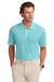 Brooks Brothers BB18220 Mens Moisture Wicking Performance Mesh Pique Short Sleeve Polo Shirt Soft Mint Model Front