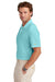 Brooks Brothers BB18220 Mens Moisture Wicking Performance Mesh Pique Short Sleeve Polo Shirt Soft Mint Model Side
