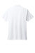 Brooks Brothers BB18220 Mens Moisture Wicking Performance Mesh Pique Short Sleeve Polo Shirt White Flat Back