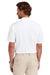 Brooks Brothers BB18220 Mens Moisture Wicking Performance Mesh Pique Short Sleeve Polo Shirt White Model Back