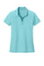 Brooks Brothers BB18221 Womens Moisture Wicking Pique Mesh Short Sleeve Polo Shirt Soft Mint Blue Flat Front