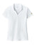 Brooks Brothers BB18221 Womens Moisture Wicking Pique Mesh Short Sleeve Polo Shirt White Flat Front