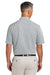 Brooks Brothers BB18222 Mens Pinpoint Pique Short Sleeve Polo Shirt Grey Model Back