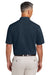 Brooks Brothers BB18222 Mens Pinpoint Pique Short Sleeve Polo Shirt Navy Blazer Blue Model Back