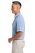 Brooks Brothers BB18222 Mens Pinpoint Pique Short Sleeve Polo Shirt Newport Blue Model Side