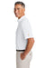 Brooks Brothers BB18222 Mens Pinpoint Pique Short Sleeve Polo Shirt White Model Side