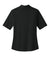 Brooks Brothers BB18223 Womens Pinpoint Pique Short Sleeve Polo Shirt Deep Black Flat Back