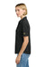 Brooks Brothers BB18223 Womens Pinpoint Pique Short Sleeve Polo Shirt Deep Black Model Side