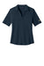 Brooks Brothers BB18223 Womens Pinpoint Pique Short Sleeve Polo Shirt Navy Blazer Blue Flat Front
