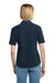 Brooks Brothers BB18223 Womens Pinpoint Pique Short Sleeve Polo Shirt Navy Blazer Blue Model Back