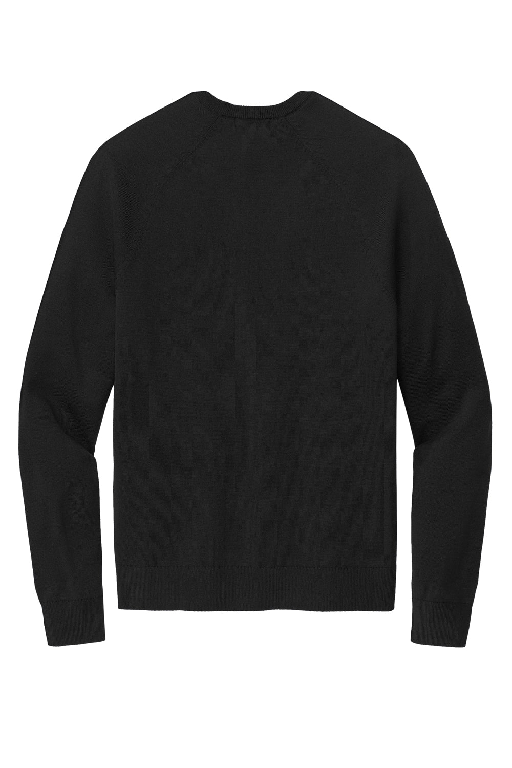 Brooks Brothers Mens Long Sleeve V-Neck Sweater Deep Black Flat Back
