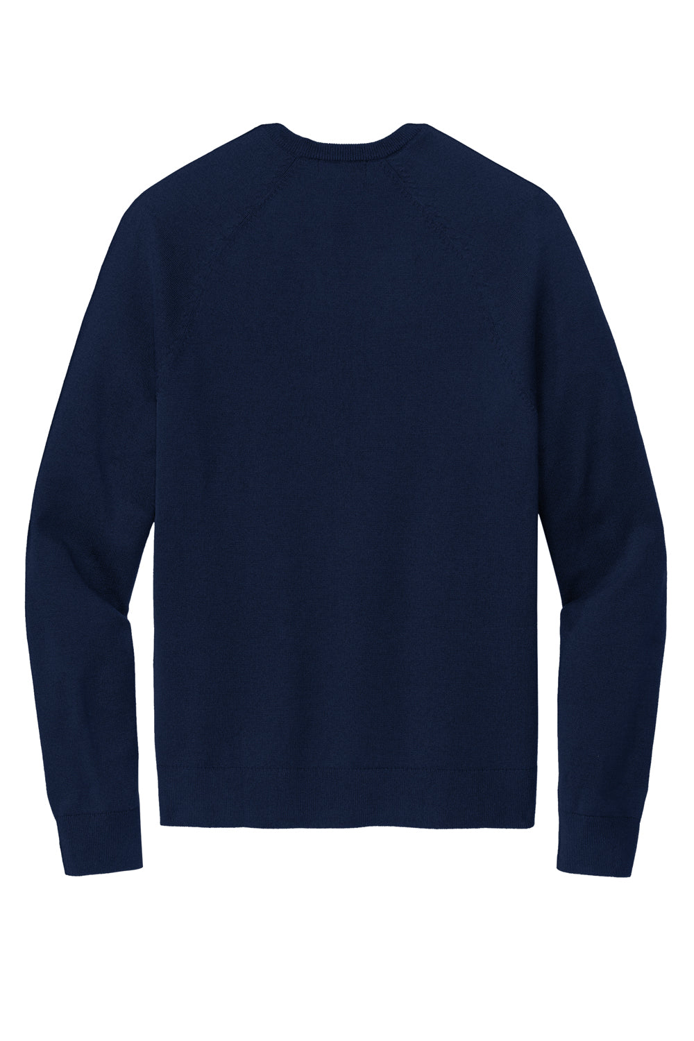 Brooks Brothers Mens Long Sleeve V-Neck Sweater Navy Blue Flat Back
