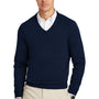 Brooks Brothers Mens Long Sleeve V-Neck Sweater - Navy Blue