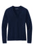 Brooks Brothers Womens Long Sleeve V-Neck Sweater Navy Blue Flat Front
