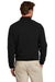 Brooks Brothers Mens Long Sleeve 1/4 Zip Sweater Deep Black Model Back