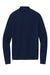 Brooks Brothers Mens Long Sleeve 1/4 Zip Sweater Navy Blue Flat Back
