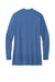 Brooks Brothers Womens Long Sleeeve Cardigan Sweater Heather Charter Blue Flat Back