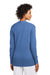 Brooks Brothers Womens Long Sleeve Cardigan Sweater Heather Charter Blue Model Back