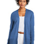 Brooks Brothers Womens Long Sleeeve Cardigan Sweater - Heather Charter Blue